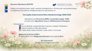 plakat UTW - informacja o wydarzeniu